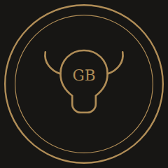 The Gilded Bull antique gold bull crest